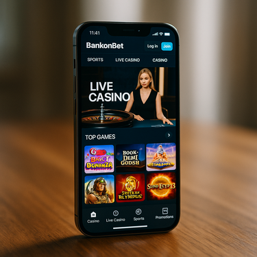 BankonBet - Mobilā Versija - Viedtālruņa Skats